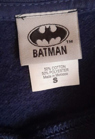 DC Comics Originals Mens Batman Robin Santa Sweatshirt Christmas Navy - Small - Picture 4 of 9